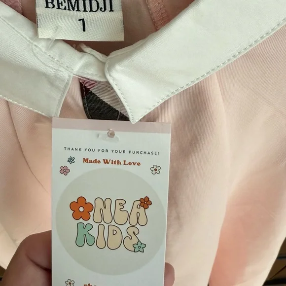 Adorable Light Pink Sleeveless Button Down Trapeze Dress